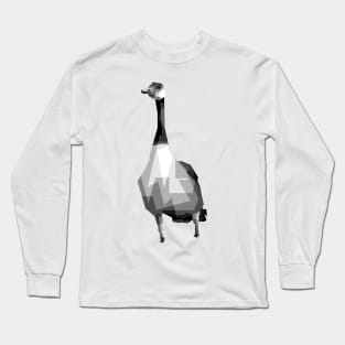 duck grayscale wpap Long Sleeve T-Shirt